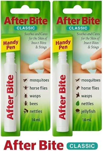 AfterBite Classic Insect Bite Relief Pen – 14ml - 2 Pack | Fast Itch & Sting Relief for Mosquito, Midge, Wasp & Bug Bites | Travel-Friendly First Aid Treatment for Adults & Kids