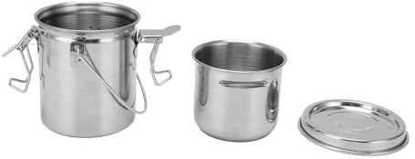 Stainless Steel Paint Brush Washer, Leakproof Art Brush Cleaner with Removable Strainer, Portable Handle for Watercolor Acrylic Oil Painting, Airtight Cover for Spirits Turpentine