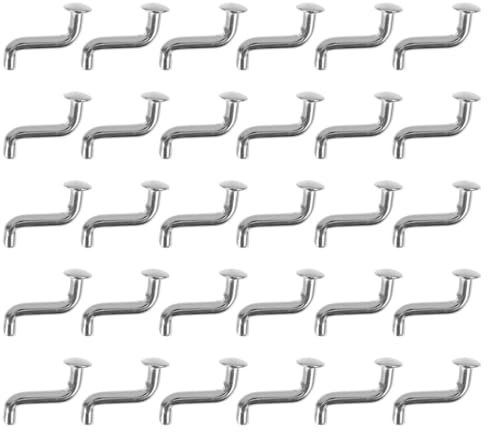 HONITANO 30 Pezzi Perni di Bloccaggio a S in Metallo Rivetto a Testa Piatta Clip di Sicurezza per Scaffalature di Stoccaggio Pesante Accessori per Pallet e Magazzino