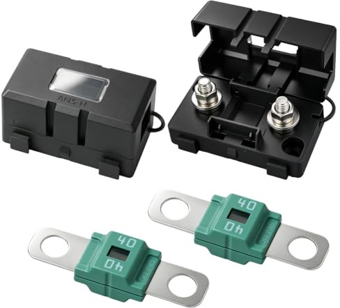 2 Piezas ANS Portafusibles con 2 Fusibles Midi 40A