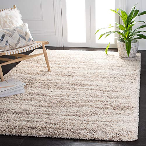 SAFAVIEH Hudson Shag Accent Rug 3x5, Ivory & Beige SGH206B
