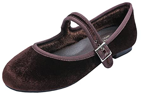 Feversole Women's Soft Breathable Belt Mary Jane ，Mujer Zapatillas Merceditas De Lona Mary Jane