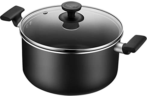 GLJAN Pentole bagnomaria Pentola con Coperchio in Vetro temperato ventilato per stufati, Salse e Riscaldare cibi per Piano Cottura a induzione/Forno/Gas/fornello Lavabile in lavastoviglie