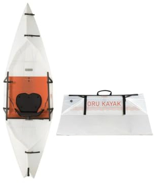 Oru Kayak Faltbares Kajak Lake | Stabil, faltbar, langlebig, leicht - Anfänger, Intermediär - Freizeitpaddeln auf Seen und Flüssen - Kapazität: 113 kg, Größe (aufgebaut): 274 x 81 cm, 7,7 kg