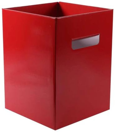 APAC 10pcs Flower Box (Pearlised Red) - Strong Cardboard Presentation Boxes for Floral Arrangements, Transporting Flowers, Bouquets, Plants, Gifts, 18 x 18 x 24.5cm