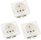 Berker 941852502 Integro Steckdose Schuko weiß matt lose (Packung mit 3)