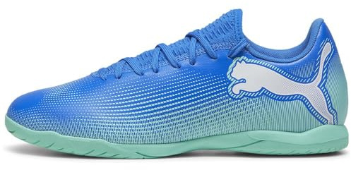 Puma Unisex Adults Future 7 Play IT Soccer Shoe, HYPERLINK Blue-Mint-Puma White, 42 EU