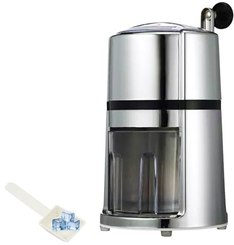 Trituradora de Hielo de Acero Inoxidable, Trituradora de Hielo Manual, Trituradora de Hielo Portátil, Trituradora de Hielo con Manivela Manual, Trituradora de Hielo para Enfriar y Mantener Fresco