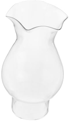 TOBBOMEY Pantalla De Lámpara De Vidrio Para Queroseno 28 Agujeros Diámetro 3 Cm Vidrio Transparente Lámpara Vintage Para Iluminación Hogar Decoración Retro Repuesto De Globo