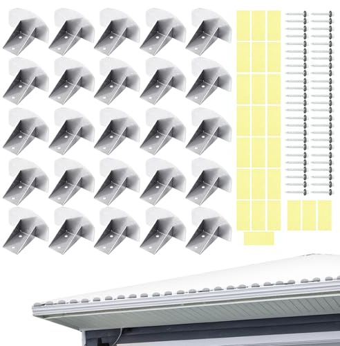 Snöskydd för metalltak 25-pack – halkfri isbarriär, vintertak säkerhetsskydd 25 delar | Skadande vinter singelskydd för utomhus takränna lägenhet hus kommersiellt byggväder