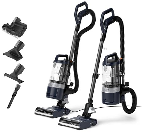 Vax LiftOut Multi Pet-Design Corded Upright Bagless Vacuum Cleaner, Lightweight, Handheld Tool Attachments for Pet Hair, Car, Upholstery, Bed, Home cleaning, 600W, 6.63kg, Blue/Graphite, CDUP-LOPA