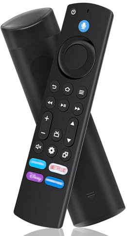 Télécommande vocale de remplacement pour AMZ Smart TV Stick (4k, 2e génération, 3e génération, Life), pour AMZ Smart TV Cube (1re g énération, 2e gé nération, 3e g énération), Toshiba/Insignia/Pioneer