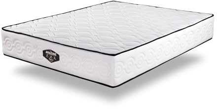 SIMPUR Colchón Amazone de muelles ensacados 150x190, +/-30cm de Altura, firmeza Media Alta, Independencia de lechos, Transpirable, Acolchado Premium y diseño Elegante, Fabricado en España