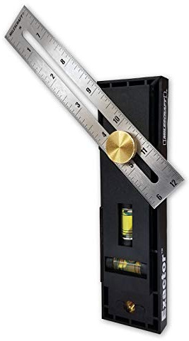 Milescraft 8406 Exactor - 9-in-1 Multi-Purpose, Measuring and Marking Tool for Woodworking and More