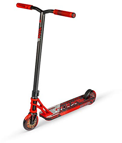 Madd Gear MGP MGX Trottinette Freestyle Stunt Pro Trottinette Kickscooter Trottinette Stunt (Rouge/Noir)