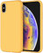 Silicone Matte TPU Case Cover For Apple iPhone XR (Yellow)