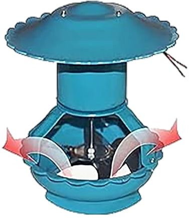 BLUEZY Chimney draft inducer, Electric Chimney Fan Flue, 100W/150W Fireplace Exhaust Fan, Chimney Ventilation Fans, Chimney Draft Inducer Chimney Exhaust Fan for Barbecue Air Extractor A