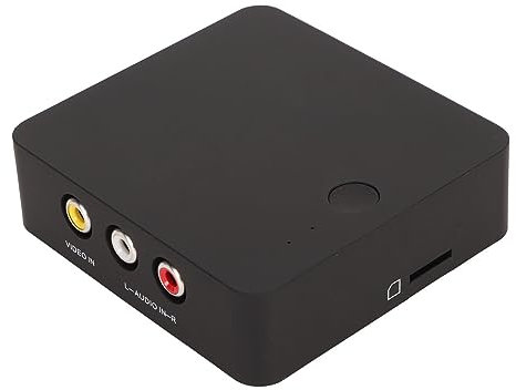 Yunir Convertisseur AV vers HDMI pour VHS, Hi8, Magnétoscope, DVR, Lecteurs DVD - Vidéo Numérique