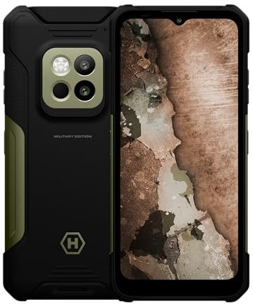 Hammer Construction 2 5G Military Edition Ultra-Robustes Smartphone IP69, 50m Laser Lineal, 6+8GB RAM, Android 14, 50mpx Kamera mit Nachtsichtmodus, 6500mAh Akku mit Powerbank Funktion, NFC, 120Hz