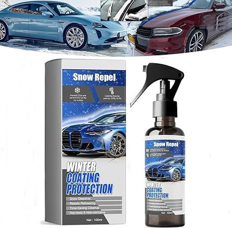 Eunmsi Spray per rivestimento di fusione della neve per parabrezza auto, 2025 nuovo spray antigelo per parabrezza auto, spray per la rimozione della neve, antigelo per parabrezza auto, sale andato per