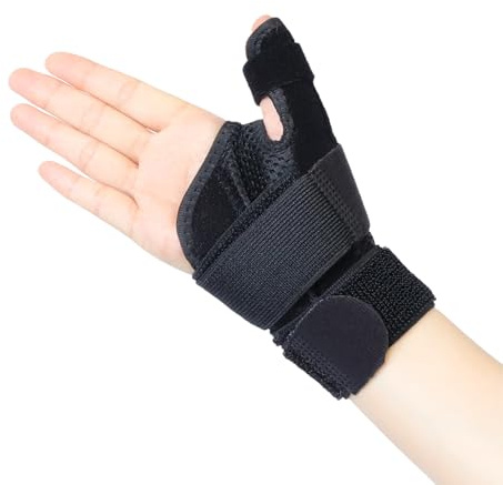 Hao Zhu Ergonomic Thumb Support for Arthritis, Single Thumb Splint (Universal Fit for Left or Right Hand), Lightweight & Breathable for Pain Relief, Arthritis, Tendonitis, Sprained, Carpal Tunnel
