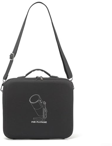 Estuche de almacenamiento de proyector de carcasa dura, bolsa de proyector repelente al agua con gran capacidad, funda protectora de EVA para XGIMI PLAY6, bolsa de proyector negra portátil
