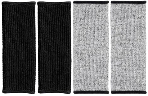 Operitacx Maniche da Lavoro Resistenti al Taglio 20cm, Protezioni per Avambracci Anti-spine e Calore, Set 2 Paia per Sicurezza Sul Lavoro, Giardinaggio, Saldatura e Uso Professionale