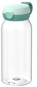 Mepal - Dricksflaska med Flipplock Campus - Locket Öppnas med en Knapptryckning - För Kolsyrade Drycker - Vattenflask - Läckagesäker och Diskmaskinssäker - 600 ml - Cool mint