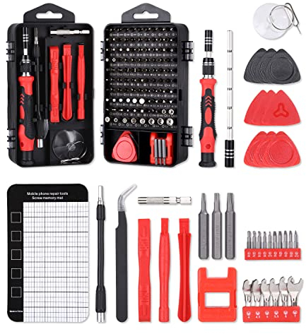 UIHOL 141 en 1 Tournevis Precision Tools, Portable Torx Kit de Magnétique, Avec Triangle Complet Outils de Réparation Trousse, Pour PC Ordinateur/Laptop/iPhone/Lunettes/Smartphone