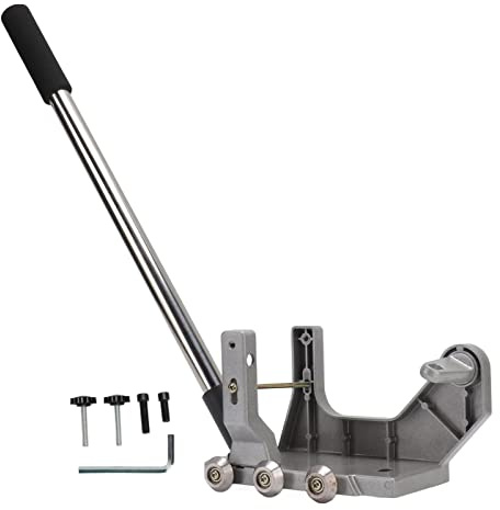 Kuuleyn Tile Seam Cleaner Stand,Aluminum Alloy Silver Adjustable Tile Joint Cleaning Machine Holder,Tile Seam Cleaning Machine Stand Angle Grinder Stand for Decoration
