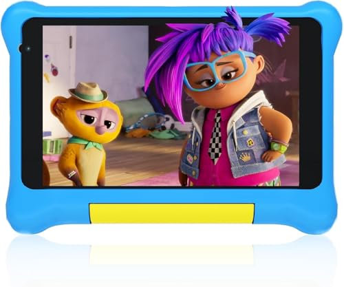 Freeski Tablet für Kinder, 7 Zoll Tablets für Kinder, Android 13 Tablet, 5GB+32GB, IPS HD, WiFi, Bluetooth, Dual Camera, Child Safety, Schutzhülle (Blau)