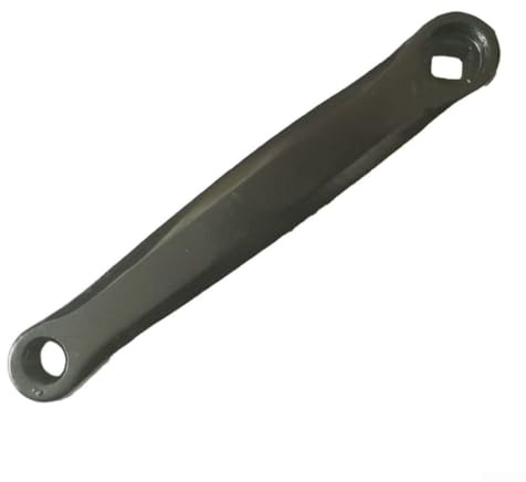 Zilimontt Pedivella sinistra di ricambio per mountain bike o strada per bici, ferro da 20 cm per componente bicicletta con distanza tra i fori di 17 cm, durevole e compatibile con MTB, strada e (nero)