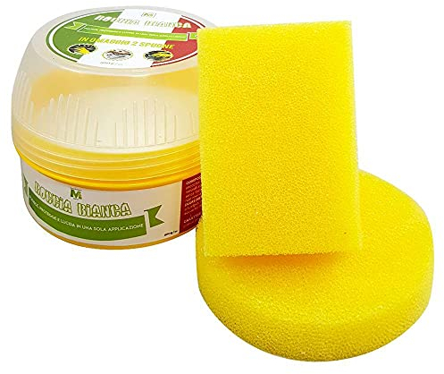 DETERGENTE UNIVERSALE BIODEGRADABILE ROCCIA BIANCA 500G + 2 SPUGNE