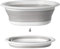 Collapsible Washing Up Bowl, Portable Wash Basin Silicone Plastic Basket Multipurpose Outdoor Travel Basin Camping Sink, Space Saving Folding Washtub (2.5L)