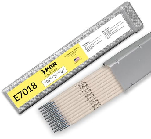 PGN E7018 Welding Rod 1/8 5LB – Welding Rods 7018, Low Hydrogen, Structural Steel Stick Electrodes, AC/DC All-Position 1/8 7018 Welding Rods - 770478