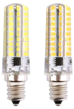 YSJX Lighting, Confezione da 10, Lampadina LED a Mais Piccola AC220V G4/G9/E14/E12/E17/G8 80LED-2835 Sorgente luminosa dimmerabile Lampadine per la casa(Warm white,E11)