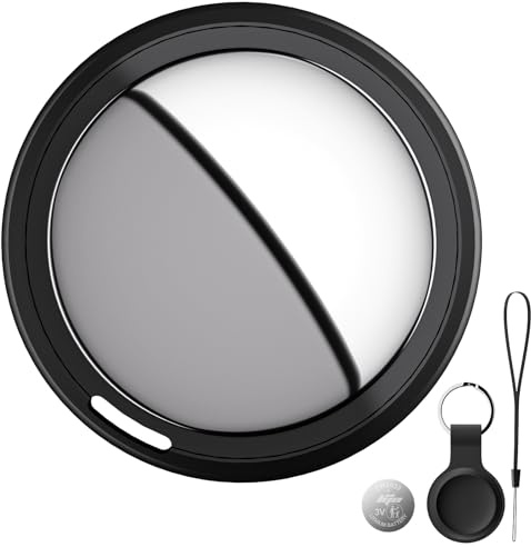 Bnlei Localizzatore Smart Air Tracker Tag Compatibile Apple Dov'è (solo iOS), Batteria di Ricambio Inclusam, Adatto per Chiavi, Portafoglio, Auto, Bicicletta, Borsa (Nero, Confezione da 1)