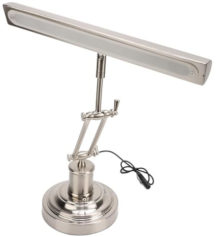 Naroote LED de Piano Ligero, Touch Touch 3 Niveles Lámpara de Piano Retro Retro Ajustable para la Cama para Leer (Enchufe de la UE)