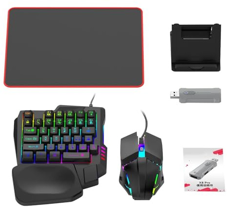 Trådbundet Speltangentbord och Datormöss Ergonomisk Rgb-Bakgrundsbelyst | RGB Tangentbord Och Möss För Usb Plug & Play, Kontor, Streaming, Kodning, Programmering, Skrivande, Hemmako