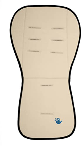 Altabebe (AL3006M-03) Sitzauflage Buggy Einlage Kinderwagen Zubehör - Sitzunterlage - Atmungsaktiv - Baby Sitzauflagen und Unterlage 75x35 cm - Farbe: beige