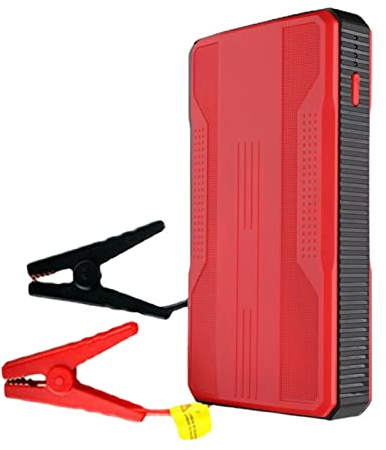 Arrancador portátil para coche - Caja de puente de paquete de refuerzo de batería automática portátil de 12 V 20000 mAh - Paquete de energía portátil con cables de puente de indicador, cargador de ref