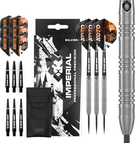 KOTO Imperial silver 80 % volfram dart – steeldarts 22 gram