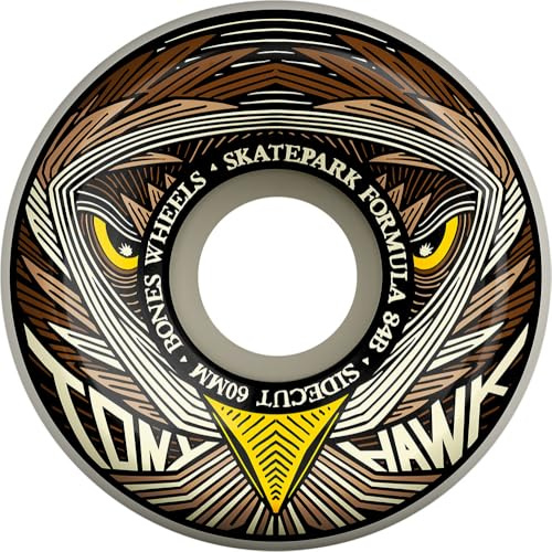BONES Wheels SPF Tony Hawk Night Hawk 84B/104A, ruote per skateboard, 60 mm, P5 Sidecut