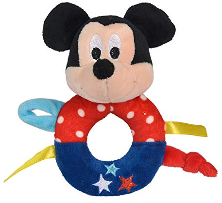 Simba Disney Mickey Mouse 6315876387 - Sonaglio colorato per Bambini, 14 cm, Adatto a Partire dai Primi Mesi di Vita, Giocattolo per Bambini, sonaglio, Topolino