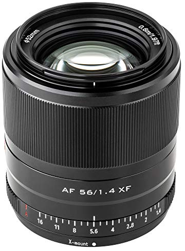 VILTROX 56mm F1.4 f/1.4 XF Autofocus APS-C Portrait Lens for Fuji Fujifilm X-Mount X-T3 X-T2 X-H1 X20 X-T30 X-T20 Black