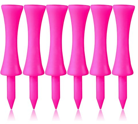 FINGER TEN Tees de Golf Plastique étape Down Valeur Paquet de 100, Tee de Golf incassable Durable Professionnels Orange Rose Jaune Blanc Bleu Tous 5 Taille pour Les Sports