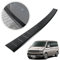 CHROMEMASTER| Ladekantenschutz Stoßstangenschutz | Kompatibel mit VW T5 2003-2015 | Schwarz lackierter Edelstahl, Matte | Lackschutzleiste Sichert den Heckstoßfänger vor Kratzern