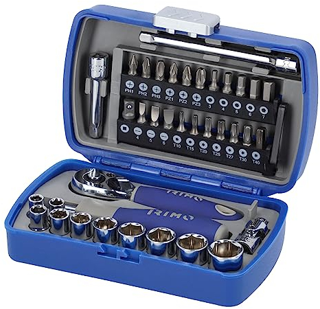 IRIMO Juego de vasos y puntas de 1/4, 37 piezas marca