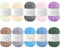 Maxee Häkelgarn 500g (50g*10 Farbe), Acryl Wolle Zum Stricken, Garn zum Häkeln und Stricken, Hand Knitting Yarn Set, Handstrickgarn Baumwollgarn für Häkeln, Wolle zum Stricken und Kunsthandwerk