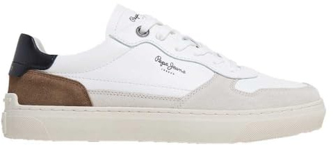Pepe Jeans Zapatillas de Piel Camden Nature Blanco